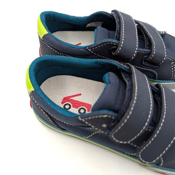 See Kai Run Waylon Hook & Loop Sneaker Shoes Kids' Navy/Lime Size US11 EU28 - Picture 11 of 12